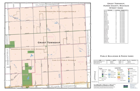 Donald Dale Milne Grant Township, Huron County, Michigan digital map