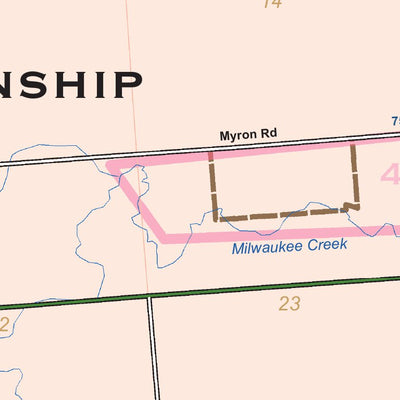Donald Dale Milne Grant Township, St. Clair County, MI digital map