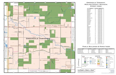 Donald Dale Milne Greendale Township, Midland County, Michigan digital map