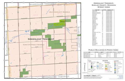 Donald Dale Milne Greenleaf Township, Sanilac County, Michigan digital map