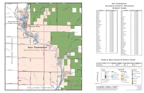 Donald Dale Milne Hay Township, Gladwin Township, Michigan digital map