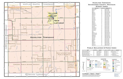 Hazelton Township and Village of New Lothrop, Shiawassee County, Michigan Preview 1