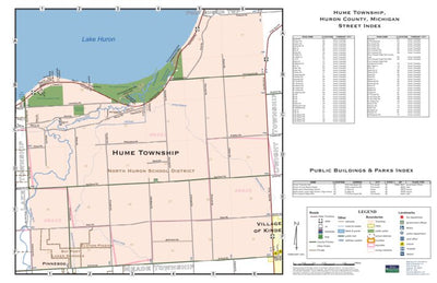 Donald Dale Milne Hume Township, Huron County, Michigan digital map