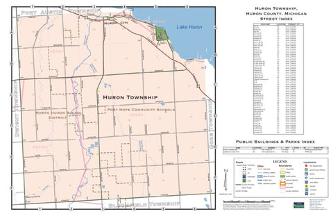 Donald Dale Milne Huron Township, Huron County, Michigan digital map