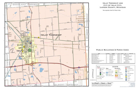Donald Dale Milne Imlay Township, Lapeer County, MI digital map