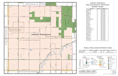 Donald Dale Milne Jasper Township, Midland County, Michigan digital map