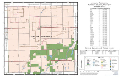 Donald Dale Milne Juniata Township, Tuscola County, Michigan digital map