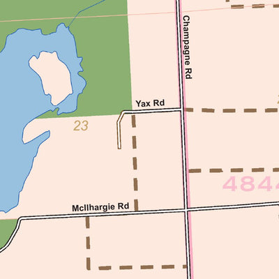 Donald Dale Milne Lake Township, Huron County, Michigan digital map