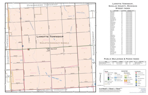 Donald Dale Milne Lamotte Township, Sanilac County, Michigan digital map