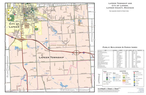 Donald Dale Milne Lapeer Township, Lapeer County, MI digital map