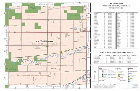Donald Dale Milne Lee Township, Midland County, Michigan digital map