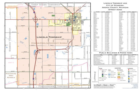 Donald Dale Milne Lincoln Township, Arenac County, MI digital map