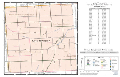 Donald Dale Milne Lynn Township, St. Clair County, MI digital map