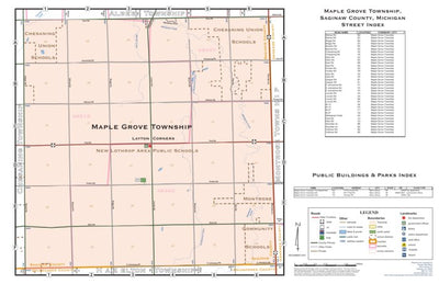 Donald Dale Milne Maple Grove Township, Saginaw County, Michigan digital map