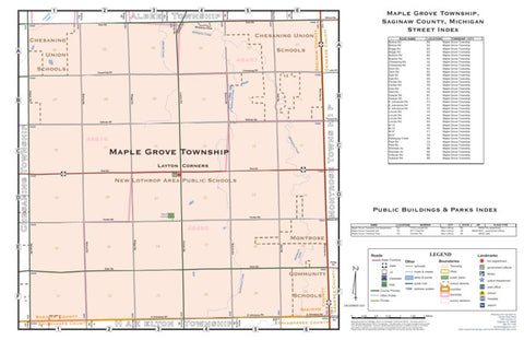 Donald Dale Milne Maple Grove Township, Saginaw County, Michigan digital map