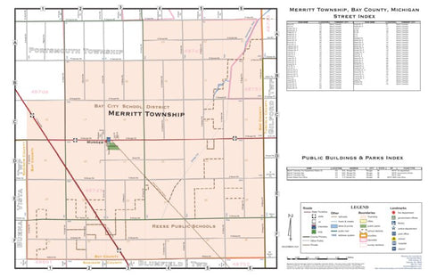 Donald Dale Milne Merritt Township, Bay County, MI digital map