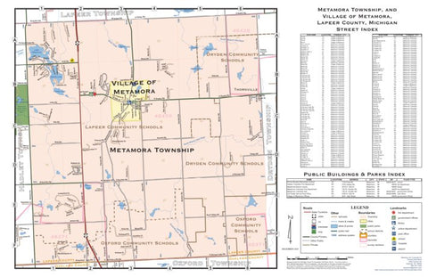 Donald Dale Milne Metamora Township, Lapeer County, MI digital map