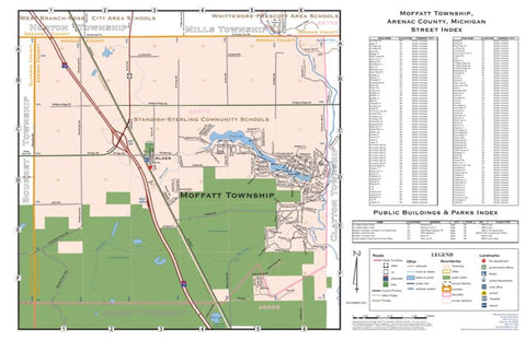 Donald Dale Milne Moffatt Township, Arenac County, MI digital map