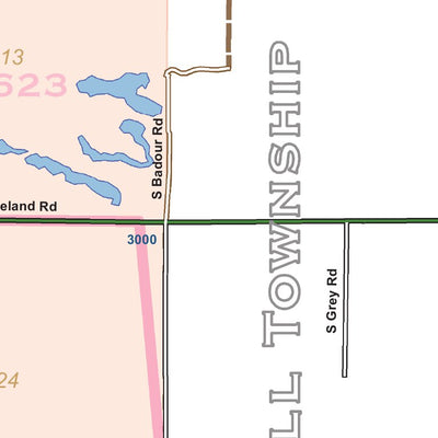Donald Dale Milne Mount Haley Township, Midland County, Michigan digital map