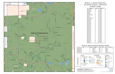 North ½ of Grim Township, Gladwin County, Michigan Preview 1