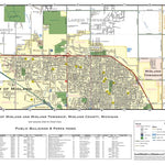 Donald Dale Milne North ½ of City of Midland and Midland Township, Midland County, Michigan digital map