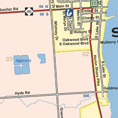 Donald Dale Milne North ½ Sanilac Township, and Village of Port Sanilac, Sanilac County, Michigan digital map