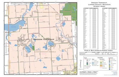 Donald Dale Milne Oregon Township, Lapeer County, MI digital map