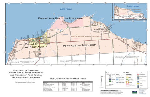 Donald Dale Milne Port Austin Township, Pointe Aux Barques Township, and Village of Port Austin digital map