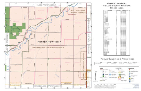 Donald Dale Milne Porter Township, Midland County, Michigan digital map