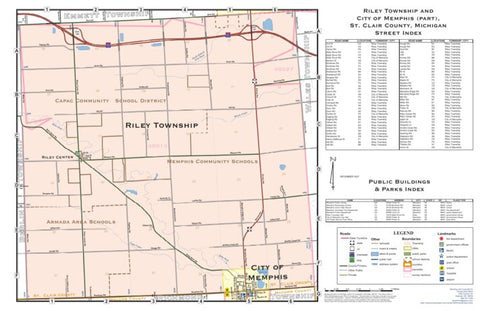 Donald Dale Milne Riley Township, St. Clair County, MI digital map