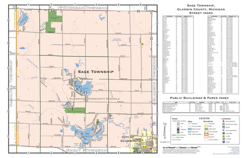Donald Dale Milne Sage Township, Gladwin County, Michigan digital map