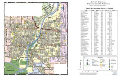 Donald Dale Milne Saginaw County, Michigan - Complete Township Maps bundle
