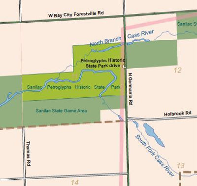 Donald Dale Milne Sanilac County, Michigan - Complete Township Maps bundle