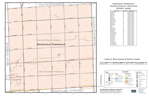 Donald Dale Milne Sheridan Township, Huron County, Michigan digital map