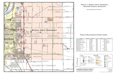 Donald Dale Milne South ½ Buena Vista Township, Saginaw County, Michigan digital map