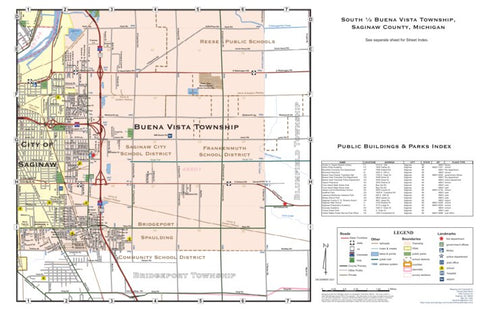 Donald Dale Milne South ½ Buena Vista Township, Saginaw County, Michigan digital map