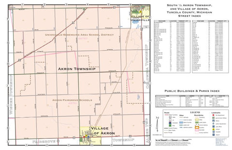 Donald Dale Milne South ½ of Akron Township, Tuscola County, Michigan digital map