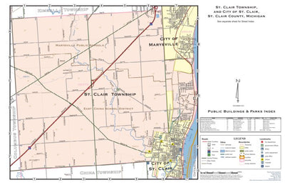 Donald Dale Milne St. Clair Township, St. Clair County, MI digital map