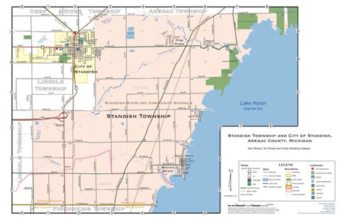 Donald Dale Milne Standish Township, Arenac County, MI digital map