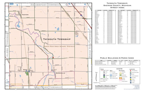 Donald Dale Milne Taymouth Township, Saginaw County, Michigan digital map