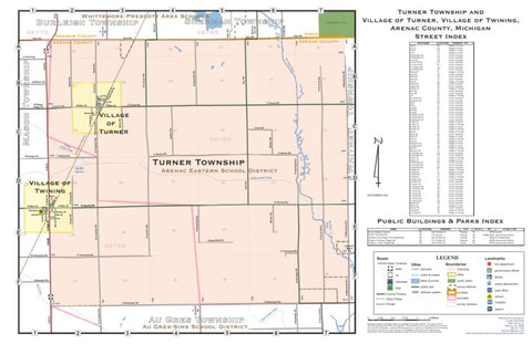 Donald Dale Milne Turner Township, Arenac County, MI digital map