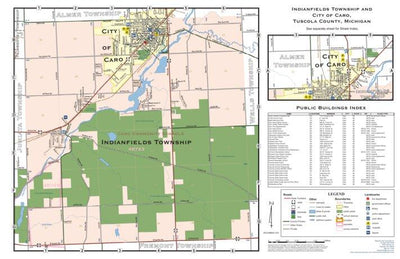 Donald Dale Milne Tuscola County, Michigan - Complete Township Maps bundle