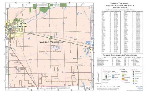 Donald Dale Milne Vassar Township, Tuscola County, Michigan digital map