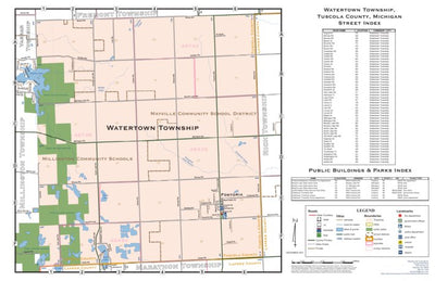 Donald Dale Milne Watertown Township, Tuscola County, Michigan digital map