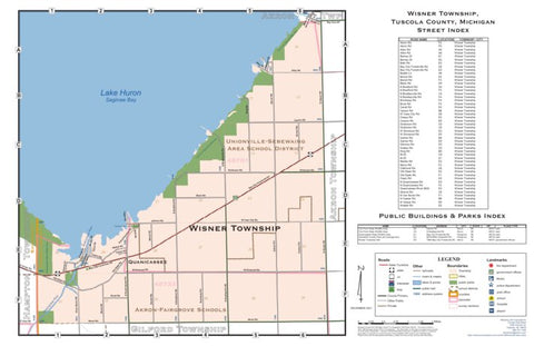 Donald Dale Milne Wisner Township, Tuscola County, Michigan digital map