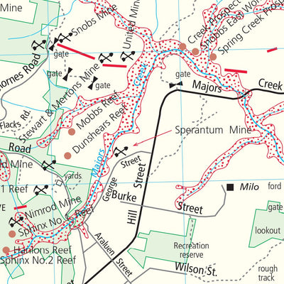Doug Stone GOLD MAPS Majors Creek Goldfield digital map