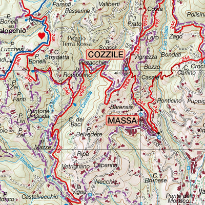 Carta dei Sentieri Valdinievole Valleriana Preview 3