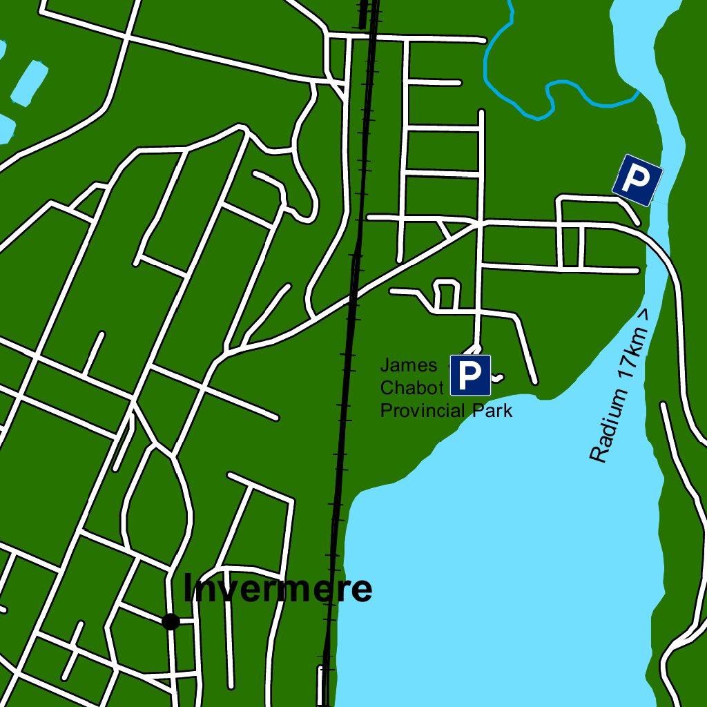 Paddle Invermere to Radium Map by DTG | Avenza Maps