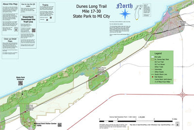 Mile 17-30 - Dunes Long Trail - State Park to MI City Preview 1