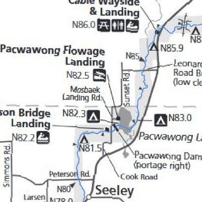 Namekagon - St Croix National Riverway - Canoe/Kyaking Combination of Govt Maps 1 2 3 Preview 3